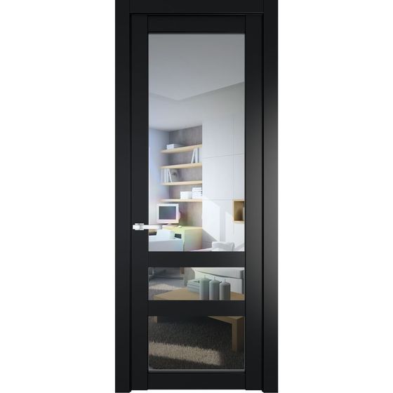 Межкомнатная дверь эмаль Profil Doors 2.5.2PD блэк остеклённая