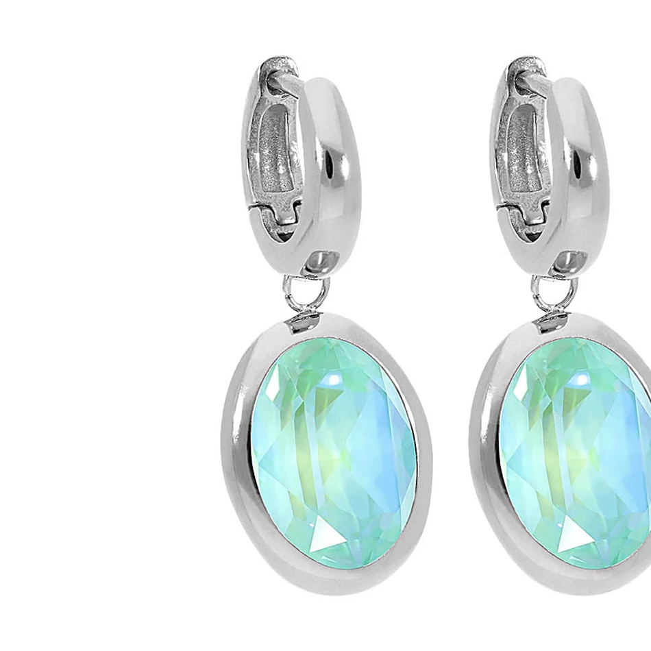 Серьги Qudo Creole TIVOLA small (S/P) Silky sage delite 310692
