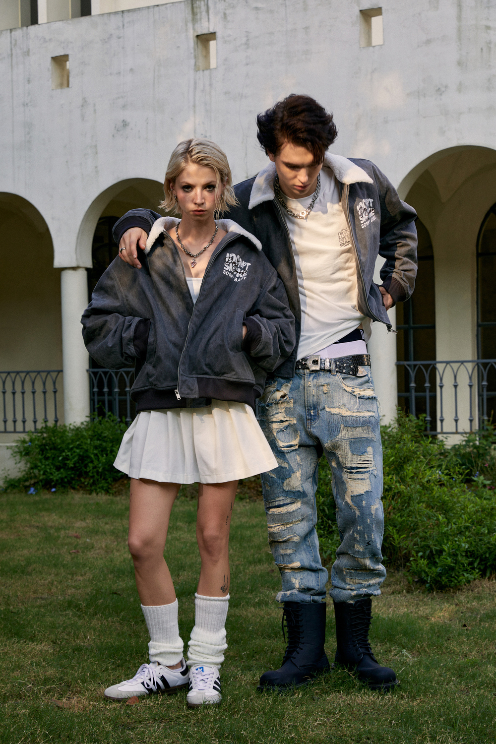 Куртка DONSMOKE Sherpa Collar Washed Jacket