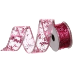 Лента для декорирования «Изящная» 4 см, 2,7 м, Розовый (микс дизайнов)