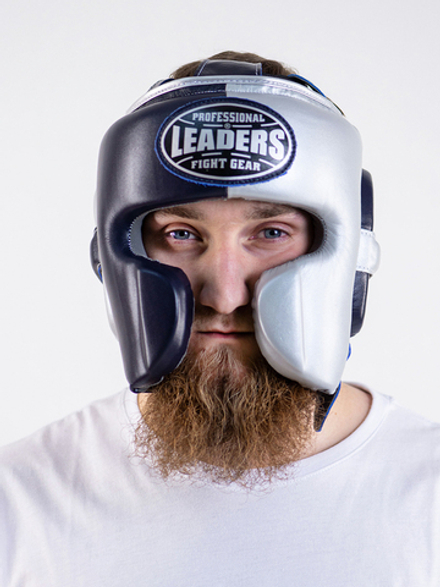 Шлем боксерский LEADERS LS MEX ULTRA 1/2 BL/SIL