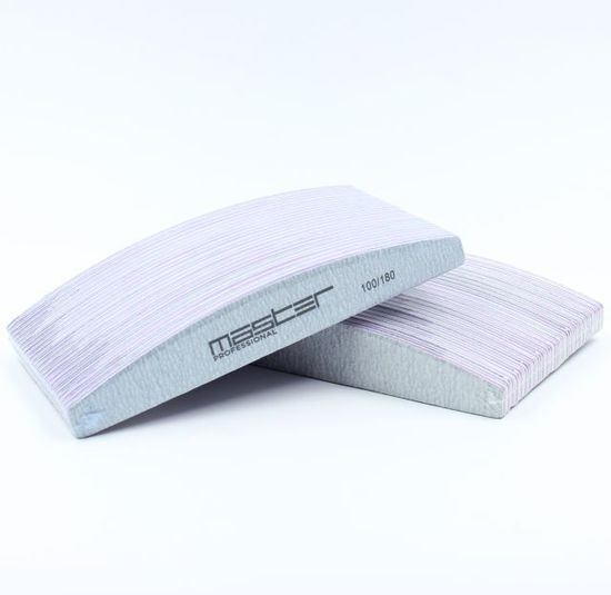 Пилка MASTER Professional 25шт полукруглая серая 100х180