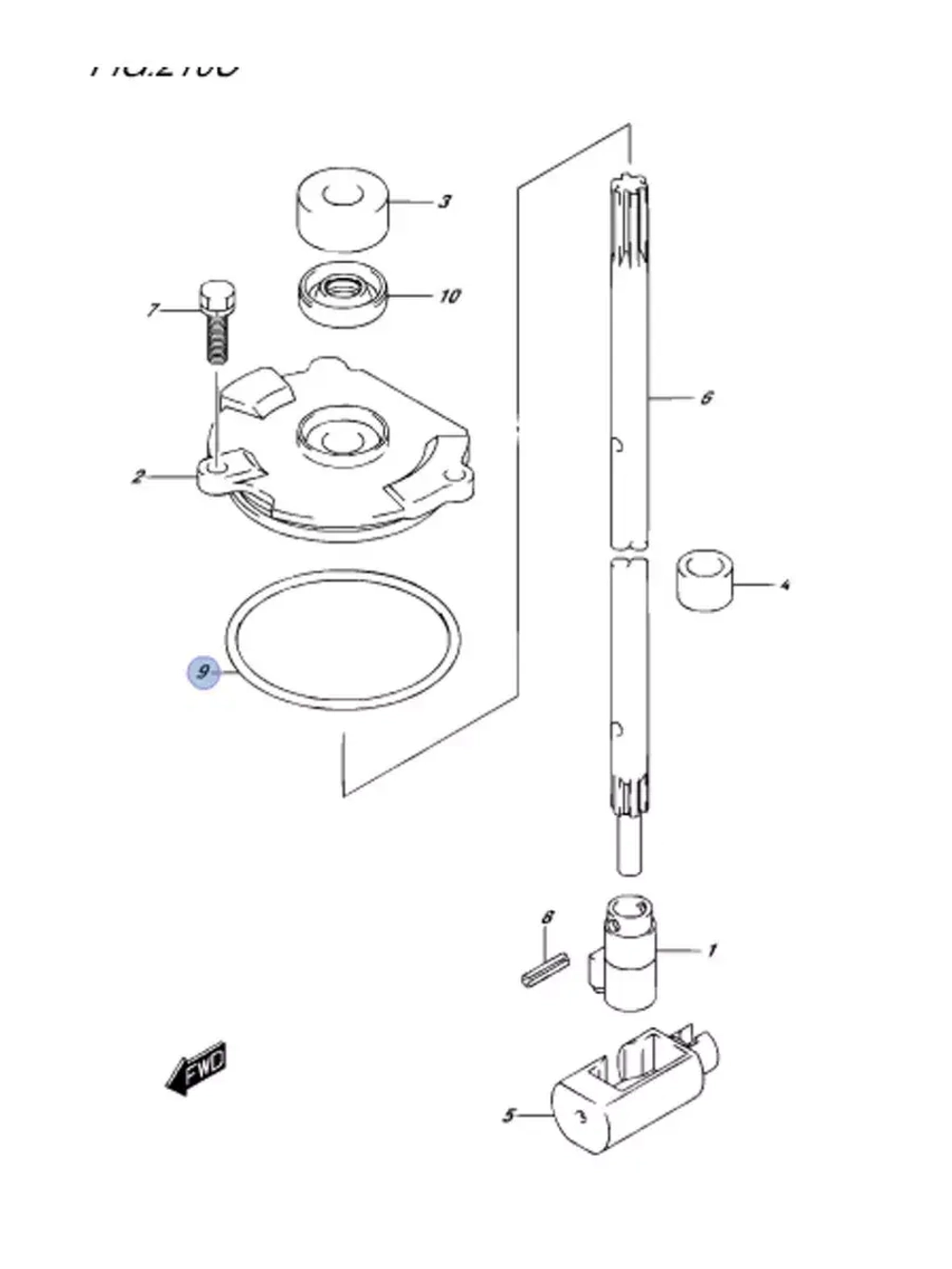 Кольцо уплотнительное 09280-69001-000