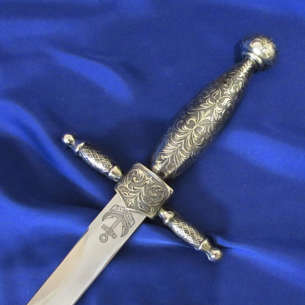Кортик "Адмирал", кожа, мельхиор