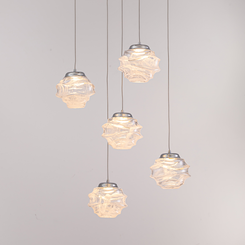 Подвесной светильник MD25030003-5A chrome/clear