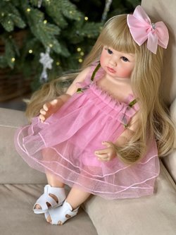 Кукла Реборн виниловая 55см в пакете (FA-012)