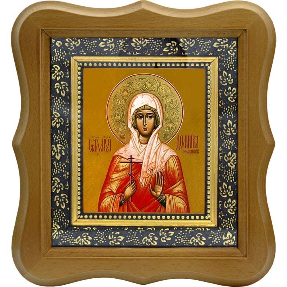 Домника (Домнина) Аназаровская (Киликийская) мученица. Икона на холсте.
