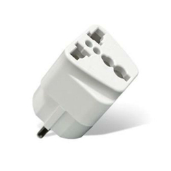 Переходник универсальный ''UNIVersal'' белый с/з 16а 250В (еврослот) (BD1710-1)