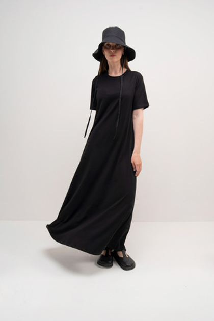 Длинное свободное платье-футболка | Последние размеры