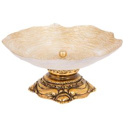 Фруктовница-конфетница Флора Бронза