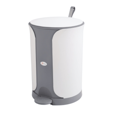Ведро для мусора с педалью "Sтилъ" 11л, с ручкой для переноса, цвет серый
