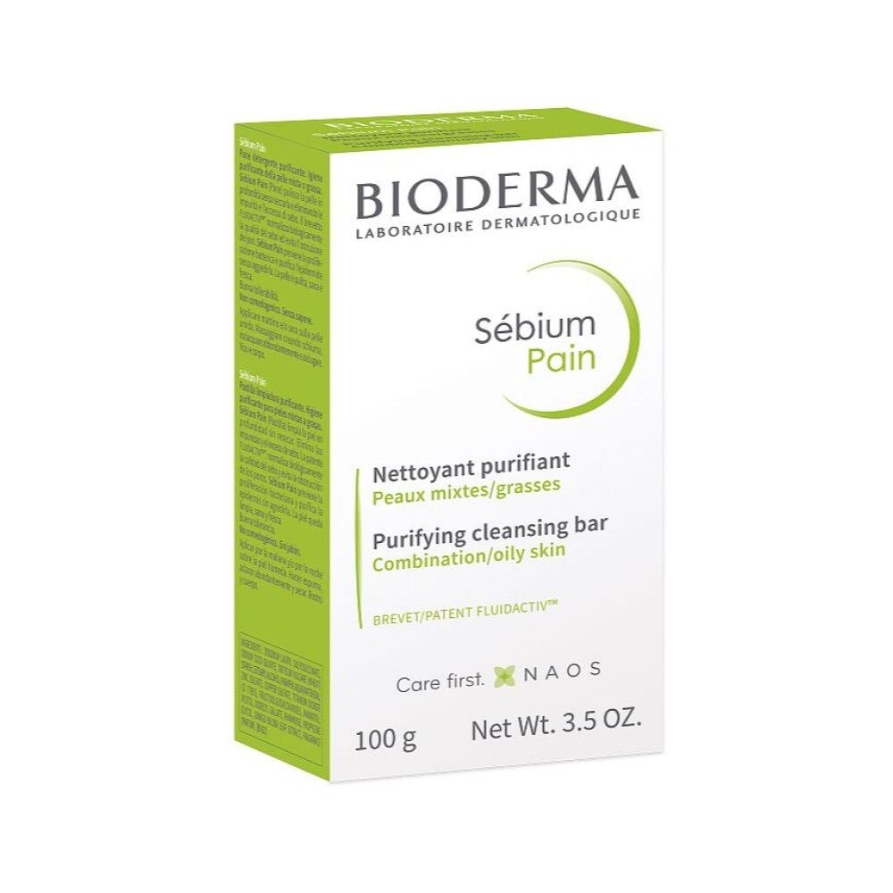 Bioderma Sebium Pain Purifying Cleansing Bar Очищающее мыло для жирной и проблемной кожи, 100 мл