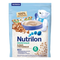 Каша Nutrilon молочная Гречневая 200г с 6 месяцев