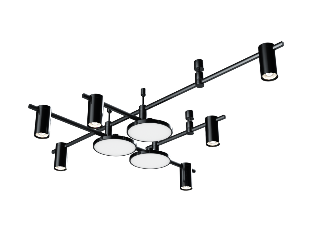 Готовая конструкция в комплекте со светильниками и источником питания