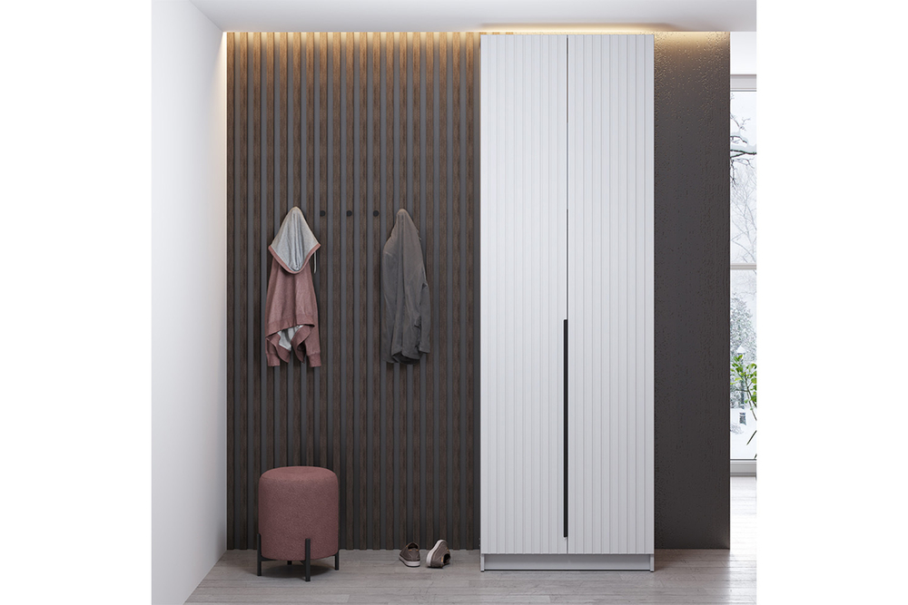 Шкаф для одежды 2-х створчатый Брандо 67.14, Белый