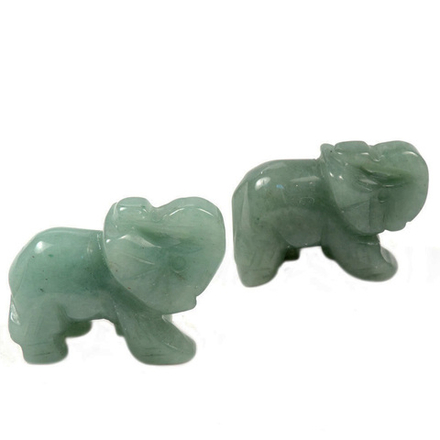 Слон авантюрин зеленый (празем) асс.