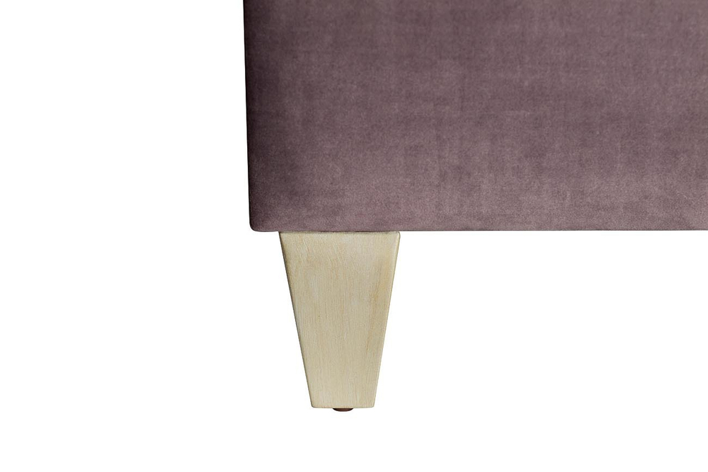 Кровать с зеркальными вставками Garda Decor розово-серая KFE007-69