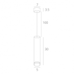 Подвесной светодиодный светильник Arte Lamp ALTAIS A6110SP-2BK