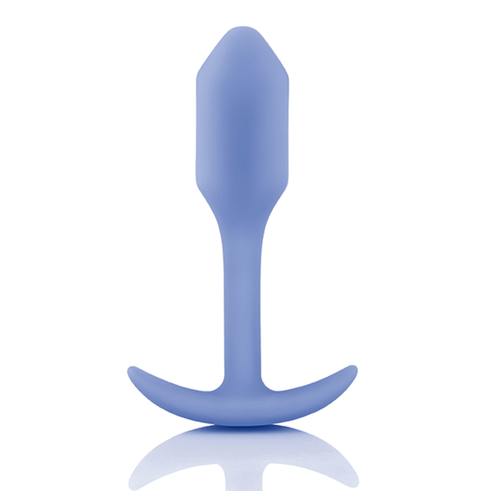 Анальная пробка для ношения цвета сирень 9,6см b-Vibe Snug Plug 1 BV-007-VLT