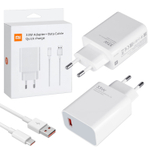 Сетевой адаптер питания Mi USB 33W + кабель Type-C (белый)
