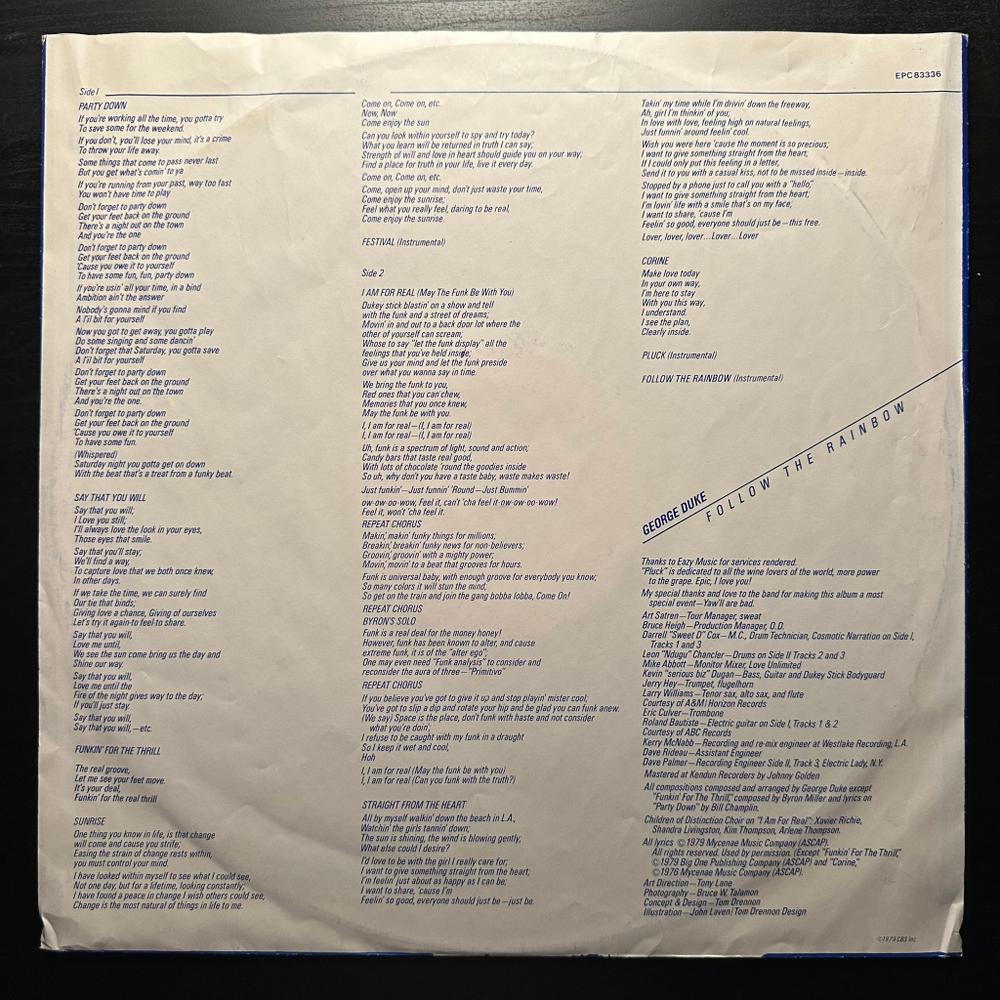 George Duke - Follow The Rainbow (Голландия 1979г.)