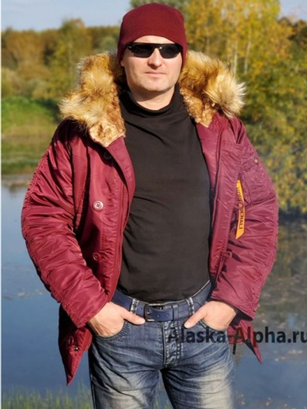 Куртка Аляска Husky Denali (бордовая - burgundy)