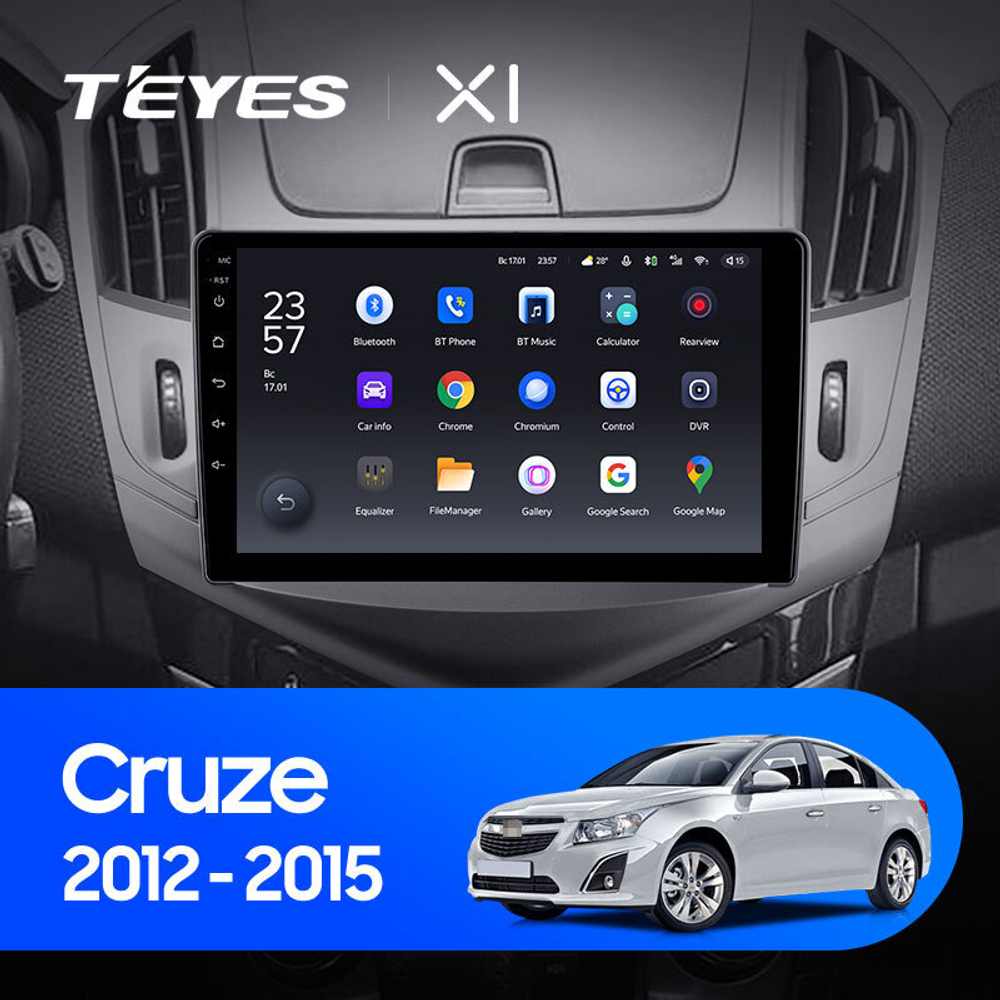 Teyes X1 9" для Chevrolet Cruze 2012-2015