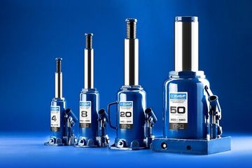 ЗУБР 50 т, 300 - 480 мм, бутылочный гидравлический домкрат, Профессионал (43060-50)