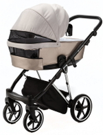 Детская коляска Adamex Belissa Special Edition 2 в 1 B-PS584 (СВ.БЕЖ С БЛЁСТ ХРОМ.РАМ)