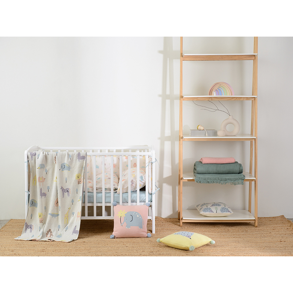 Простыня детская на резинке 80x160x20 Tkano Essential голубая