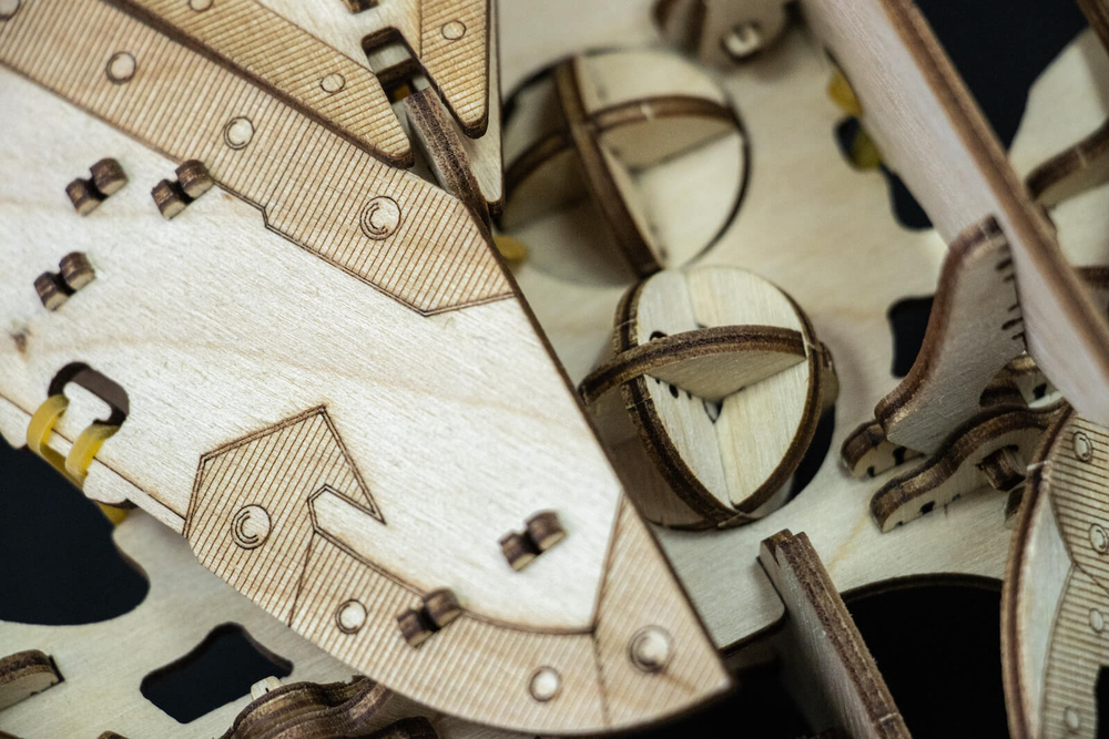 Деревянный конструктор UNIWOOD Катапульта SCORPIO