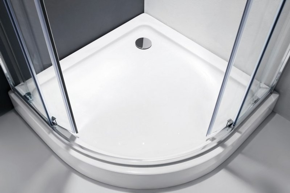 Душевой уголок Cezares MOLVENO-R-2-90-P-Cr, 90х90х195, профиль хром, стекло Punto матовое