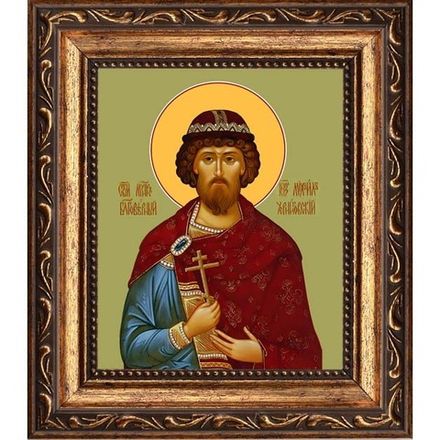 Михаил Всеволодович Черниговский благоверный князь. Икона на холсте.