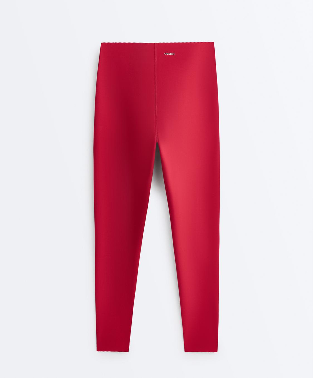 OYSHO Компрессионные легинсы Extra Compressive Core Control длиной 65 см, красный