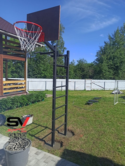 Монтаж уличной шведской стенки Sv Sport (2 вертикальных столба)