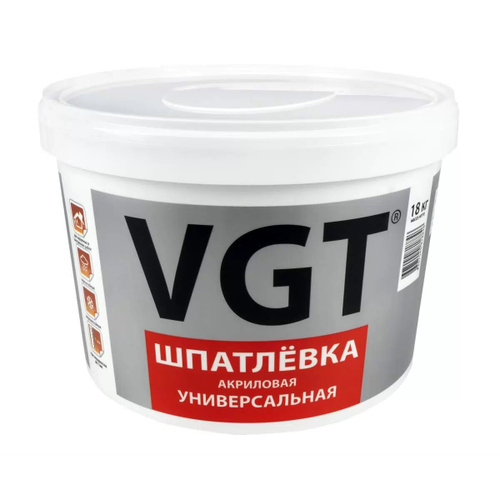 Шпатлевка ВГТ 18кг универсальная акриловая