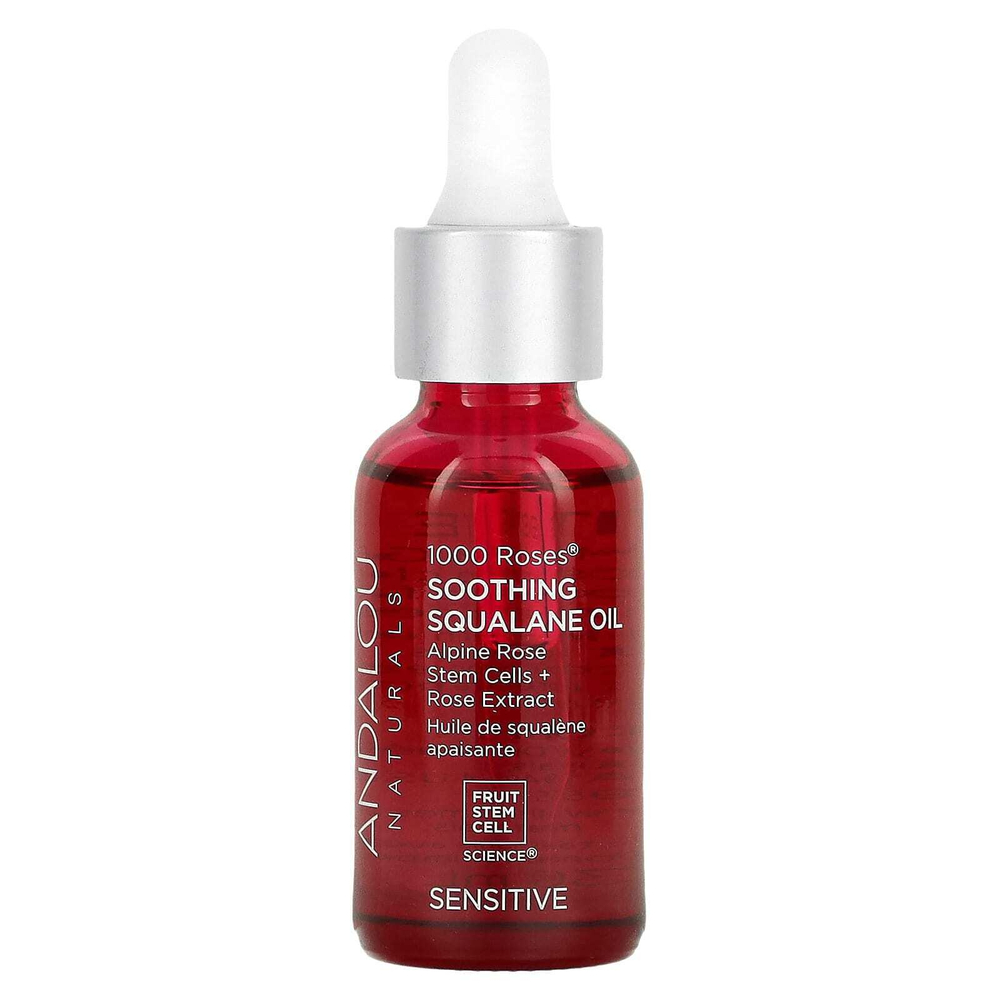Andalou Naturals, Успокаивающее масло сквалана, 1000 роз, 30 мл (1 жидк. унц.)