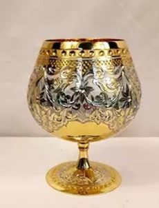 Эксклюзивный бокал для коньяка на заказ  (Златоуст)  в подарочном футляре