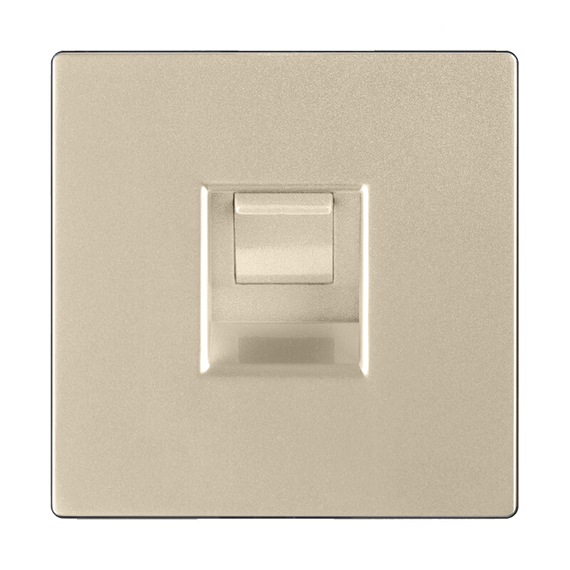 Розетка Werkel Ethernet RJ-45 шампань W1181011 4690389157479