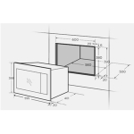 Встраиваемая микровол печь ARG - M 25 BLGR
