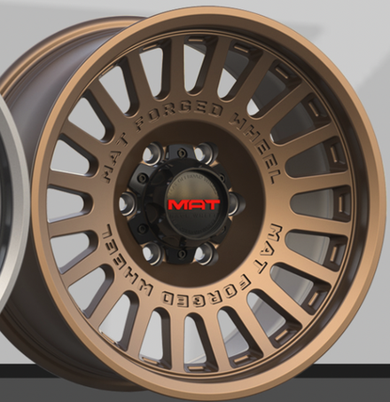 Диск колёсный кованый MAT offroad VB190s R17 8,0 ET0 Matte Bronze