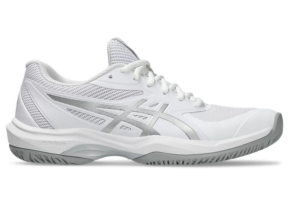 Женские теннисные кроссовки Asics Game FF - white/pure silver