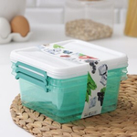 Набор контейнеров Monaco, 0,85 л, мята полупрозрачный