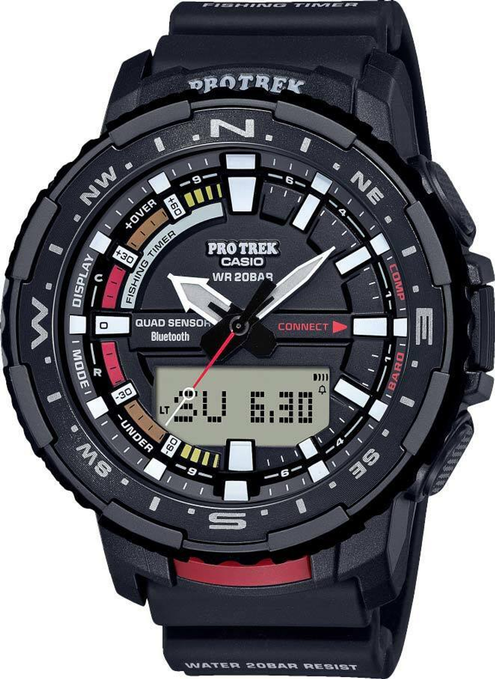 Японские спортивные наручные часы Casio Pro Trek PRT-B70-1ER с хронографом