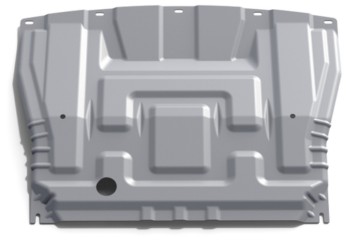 Защита картера и КПП AutoMax для Lada Vesta седан, универсал (V - 1.6; 1.8) 2015-н.в./Lada Vesta Cross универсал (V - 1.6; 1.8) 2017-н.в./Lada Vesta Sport седан (V - 1.8) 2018-н.в., алюминий 2.5 мм, без крепежа, штампованная, AM3.6038.1
