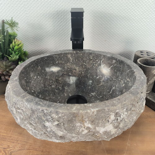 Раковина из мрамора Erozy Grey EM-64639 38*32*16 0191