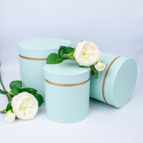Коробки Тубус Набор 3 шт. Мятные