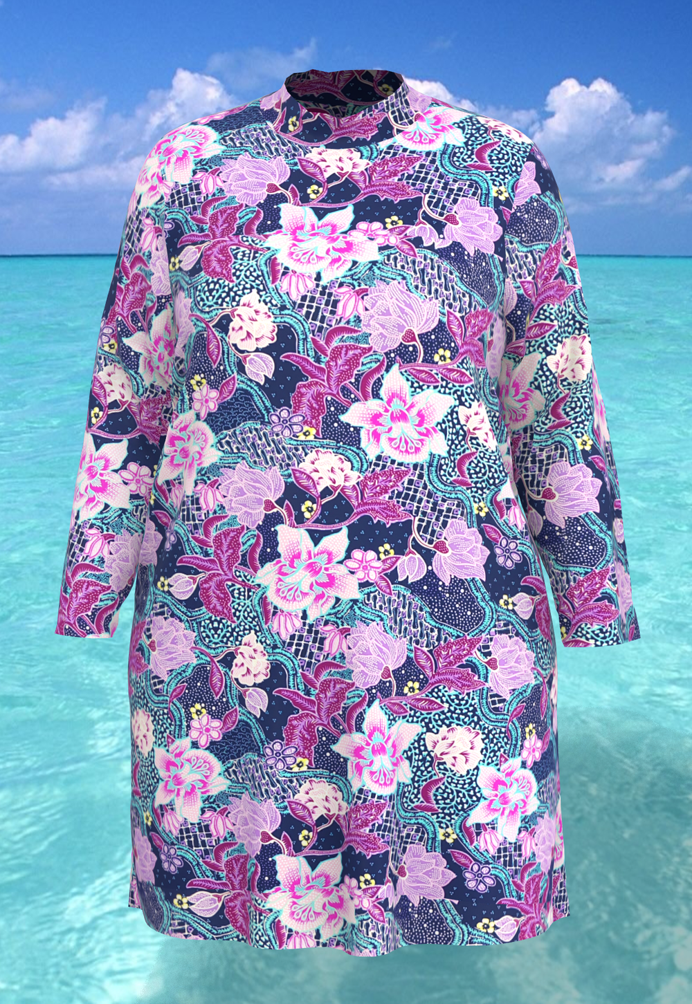 Купальный топ 17260 сиреневый