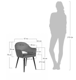 Стул Bradex Home Bruno бежевый