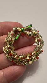 Новогодняя брошь веночек Gerry’s